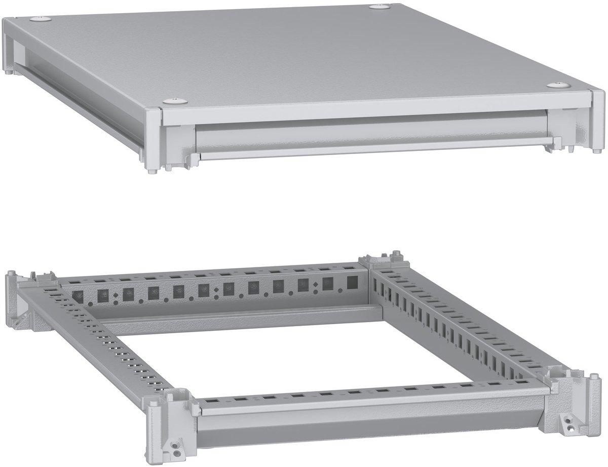 Unterer u. ober. Rahmen PanelSeT SFN f. elekt. Gehä. B 400 x T 600mm inkl. Dach