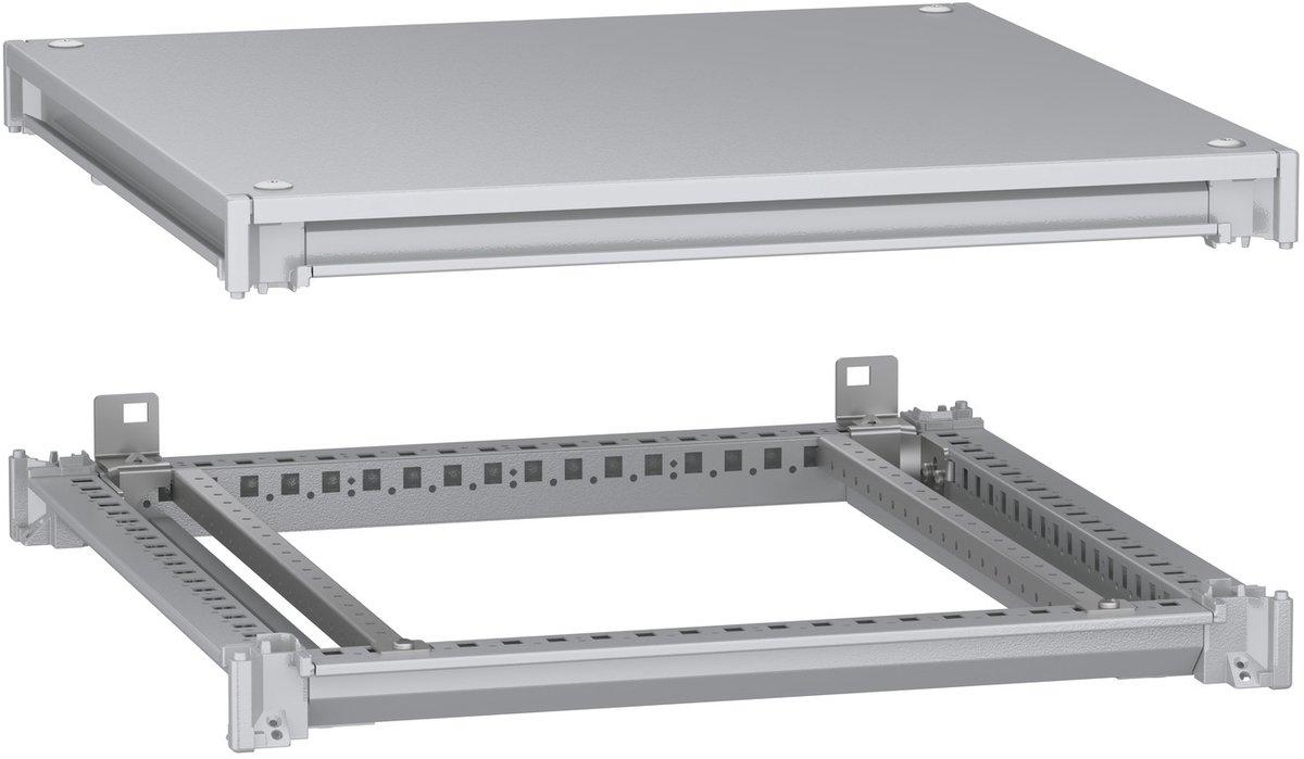 Unterer u. ober. Rahmen PanelSeT SFN f. elekt. Gehä. B 600 x T 600mm inkl. Dach