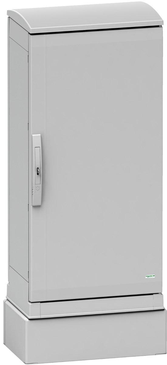 Glasfaserverstärkter Poly.-Sockel f. Geh. PLAZ(T)103 Frontöff. IP44-IK10 RAL7035