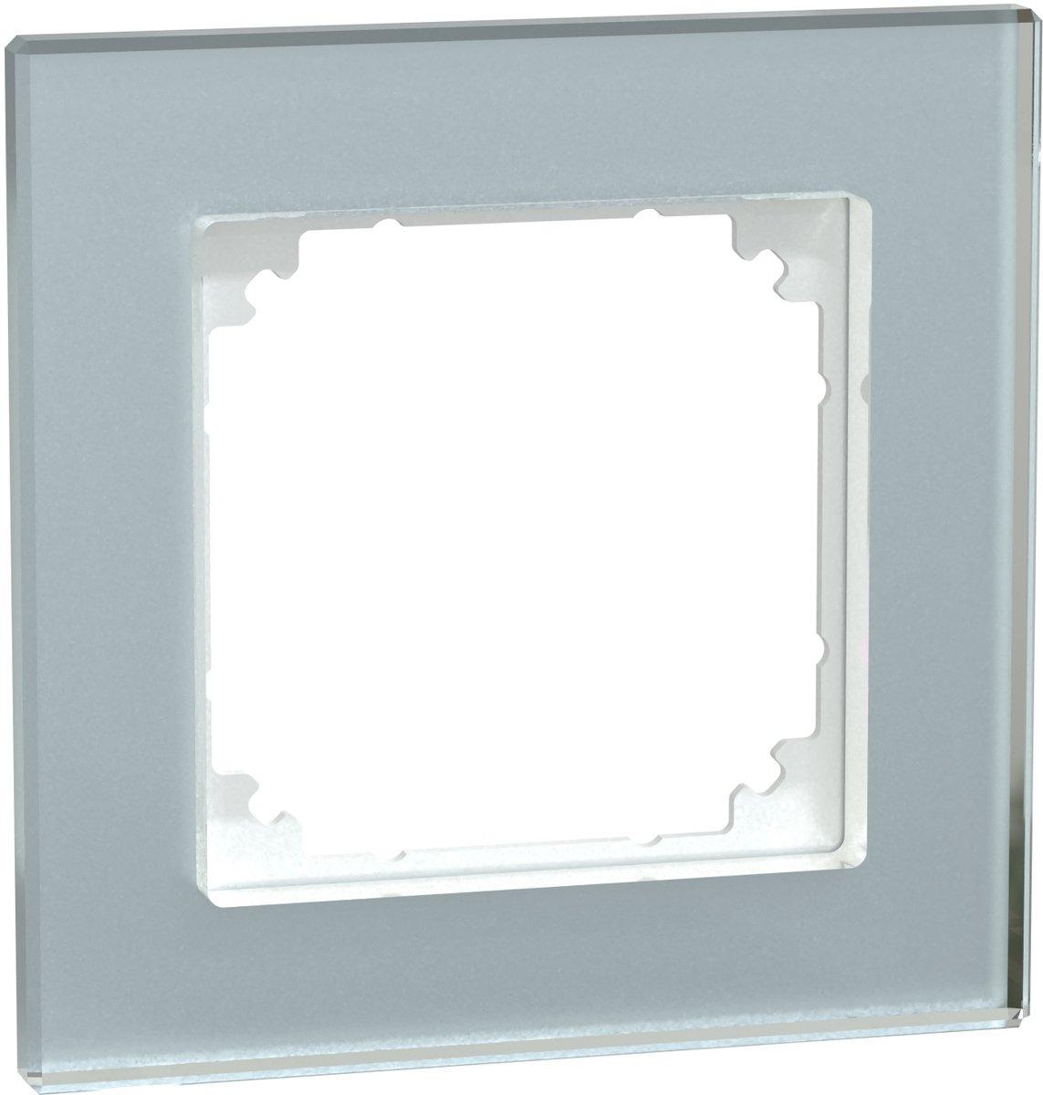 Echtglasrahmen 1fach Kristallweiß M-Plan