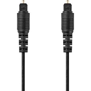 Optisches Audiokabel Toslink Stecker 1.00 m Rund PVC Schwarz