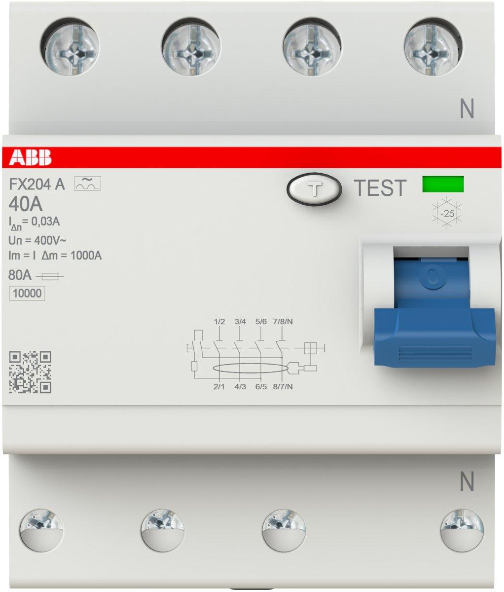 FI-Schutzschalter  40A 4-polig 30mA Typ A