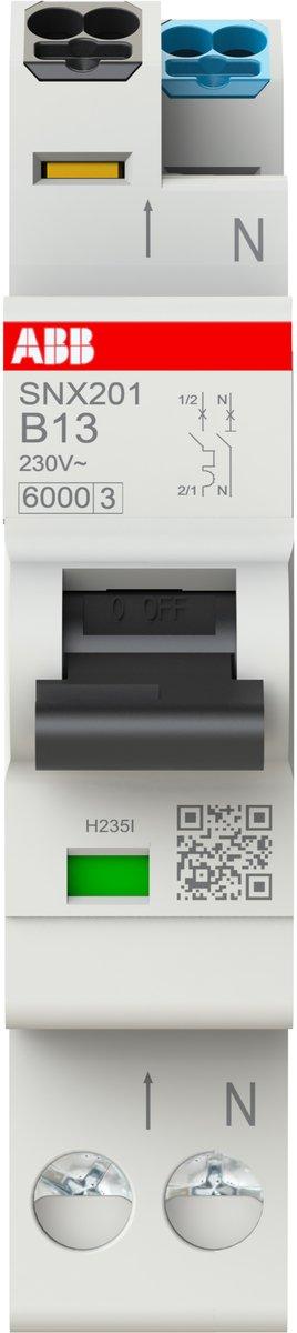 LS-Schutzschalter 1+N-polig 6kA B-Char 13A 1TE