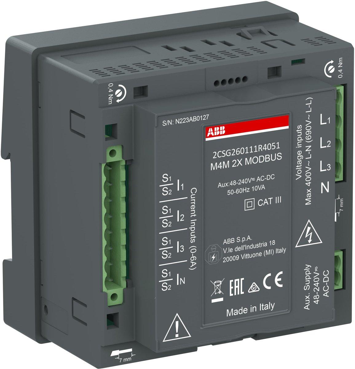 Netzanalysator Modbus TCP/IP Schnittstelle DinRail-Schiene Funktionspaket RTS