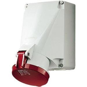 CEE-Wandsteckdose 63A 5p 400V 6h IP44