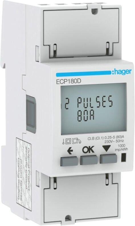 Energiezähler 1-phasig direkt 80A S0 MID