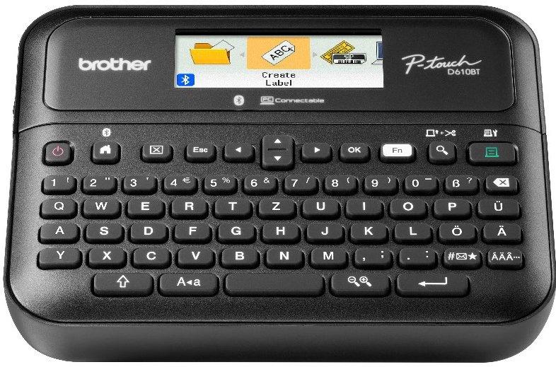 Beschriftungsgerät mit Farbdisplay und USB/Bluetooth-Schnittstelle