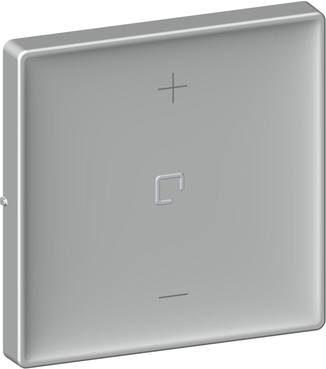 VALENA LIFE Abdeckung für 3-Leiter-Dimmer mit N-Leiter Farbe: Aluminium