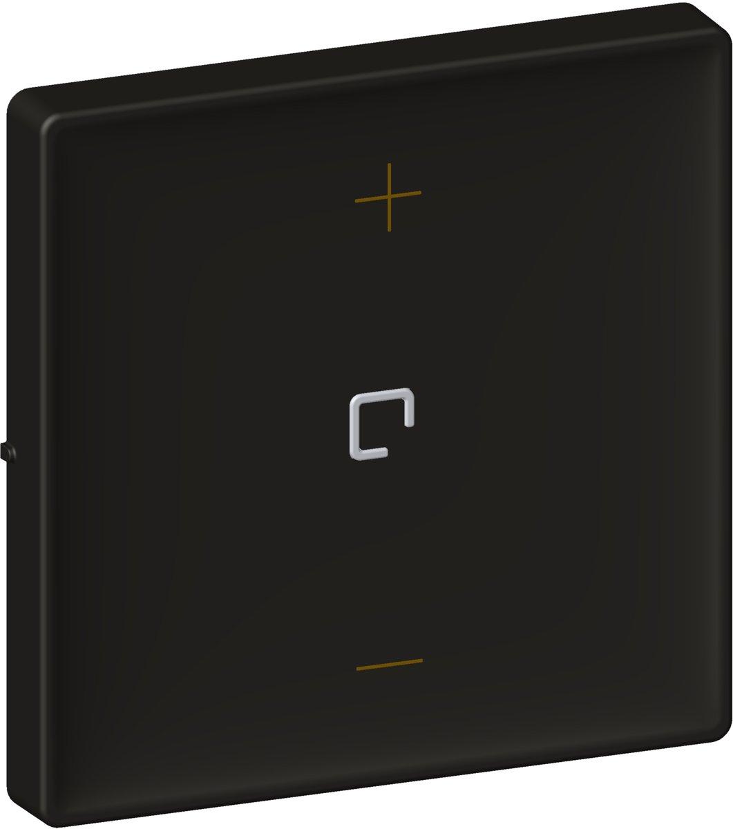 VALENA LIFE Abdeckung für 3-Leiter-Dimmer mit N-Leiter Farbe: Schwarz