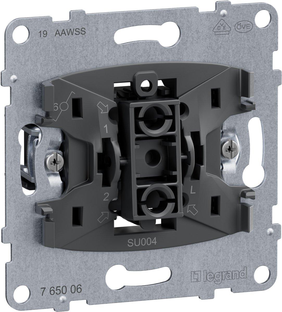 SEANO Einsatz Wechselschalter 10AX Steckklemmen