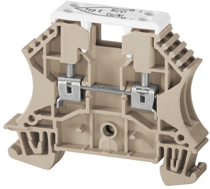 Thermocouple-Reihenklemme Schraubanschluss 2.5 dunkelbeige
