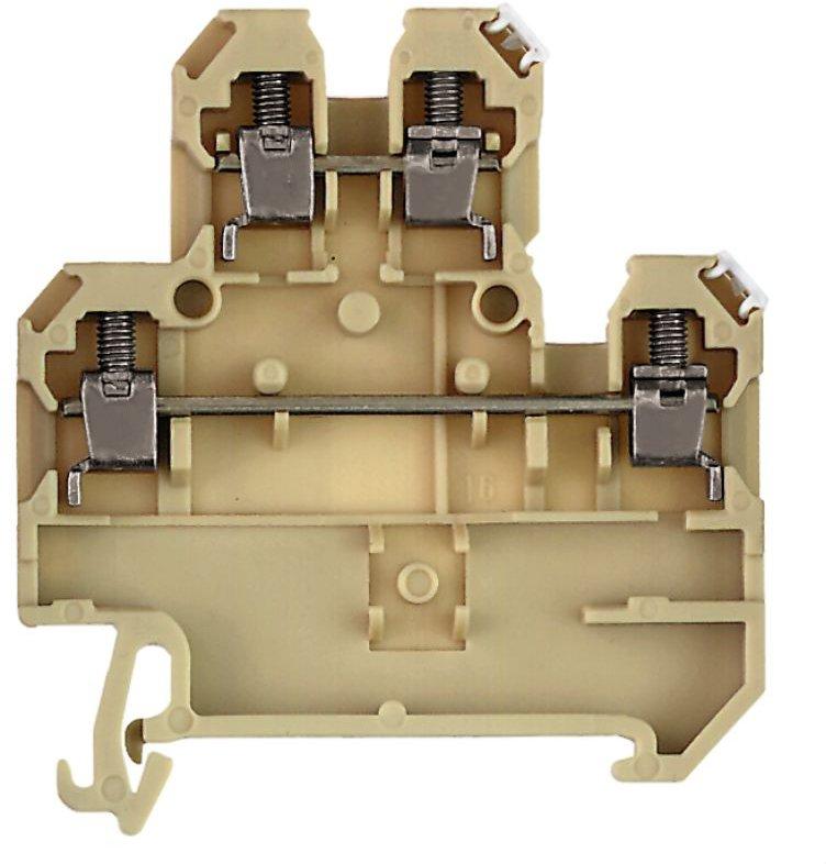 Thermocouple-Reihenklemme Schraubanschluss 4 beige/gelb