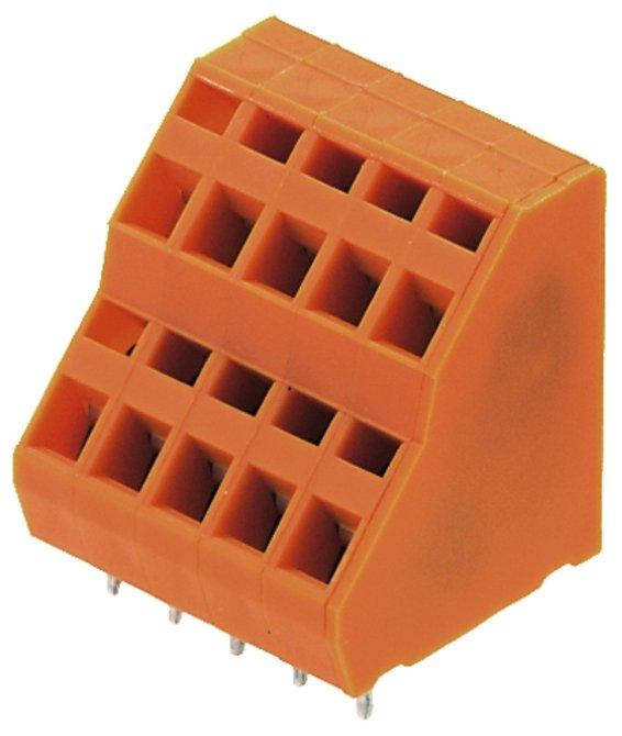 Leiterplattenklemme 5.08 mm Polzahl: 6 Leiterabgangsrichtung: 135° Zugfederansch