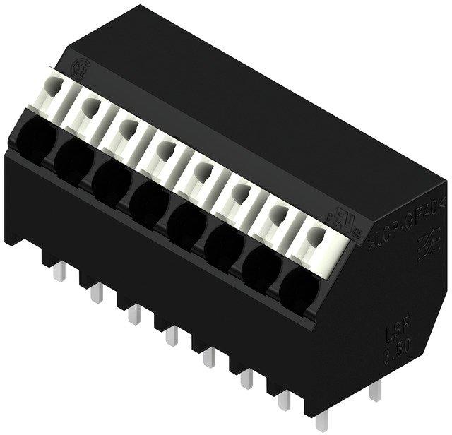 Leiterplattenklemme 3.50 mm Polzahl: 8 Leiterabgangsrichtung: 135° PUSH IN