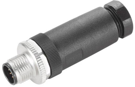 Rundsteckverbinder (feldkonfektionierbar) Stift gerade Lötanschluss M12 0.14 mm²