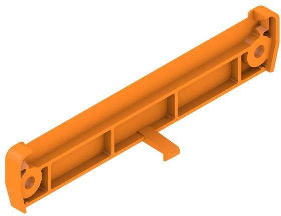 Elektronikgehäuse RS 90 orange Abschlussplatte Breite: 5 mm