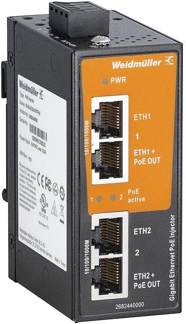 PoE-Injektor zur Spannungs- und Datenversorgung IE-INJ-EL02-2GTPOE