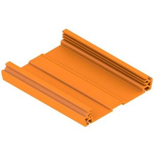 Tragschienengehäuse RS 80 orange Strangprofil Breite: 2000 mm