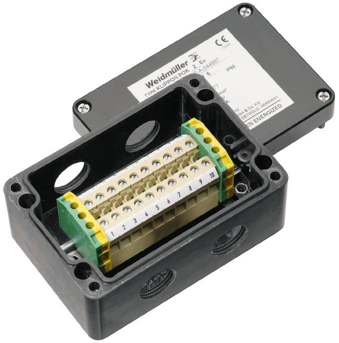 Klemmenkasten ATEX ll 2GD T85°C Ex e ll T6 KLIPPON POK 081106 EX KL SET 10A4 S B