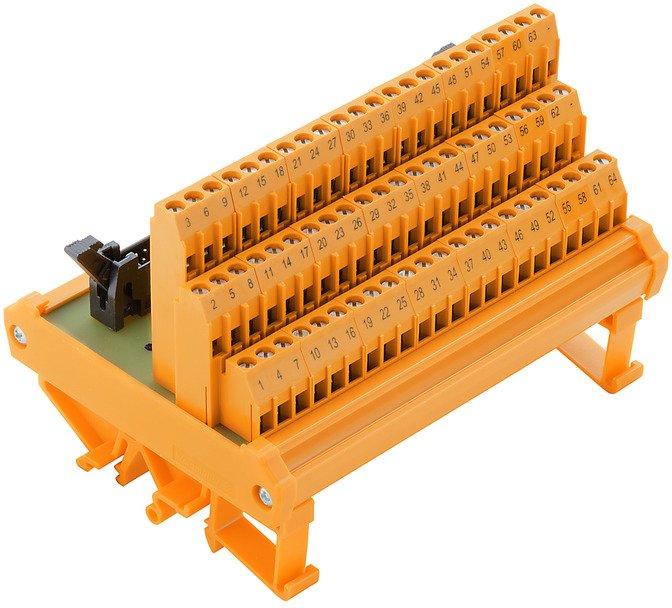 Übergabemodul mit Klemme Steckverbinder Steckverbinder nach IEC60603-13/DIN41651