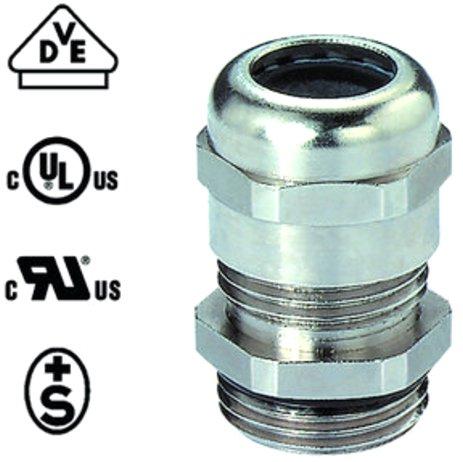 Kabelverschraubung PERFECT 50.612 M M12x1,5 mm Messing/Vernickelt,