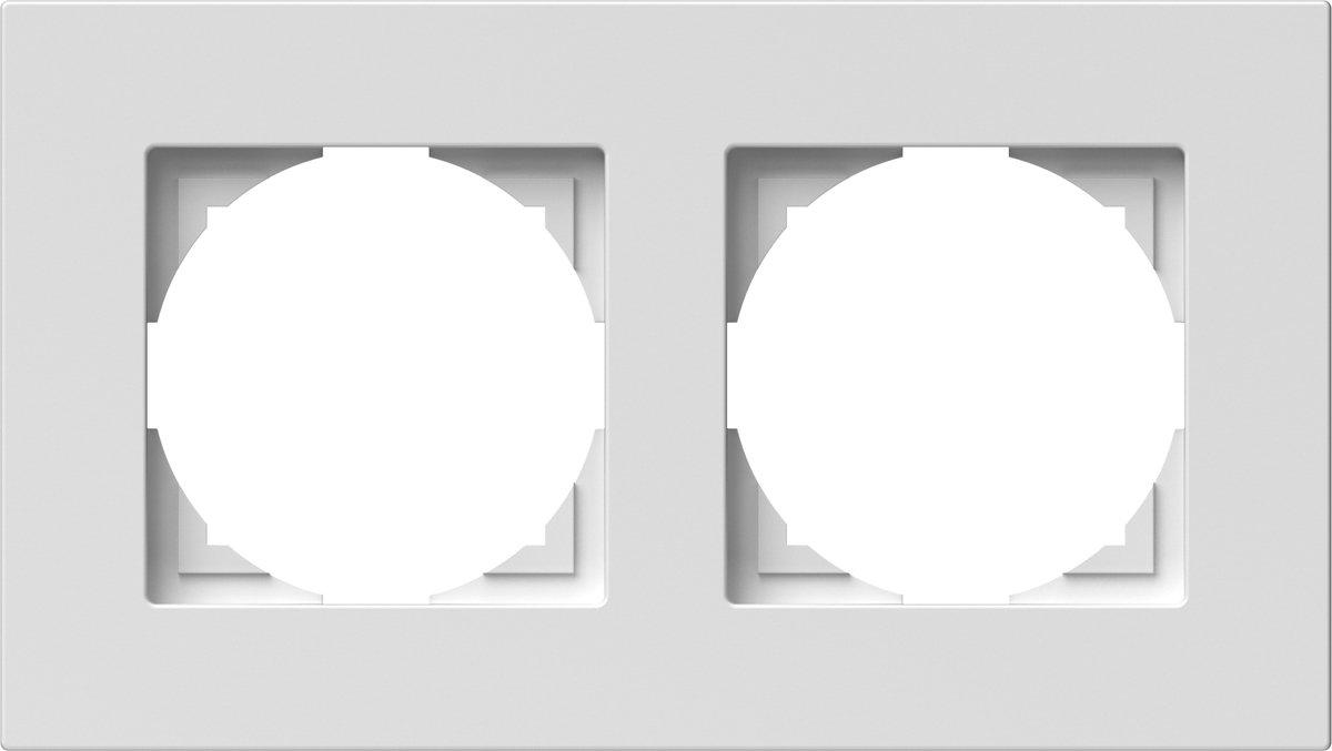 Rahmen LOGIQ FLAT 2-fach polarweiß