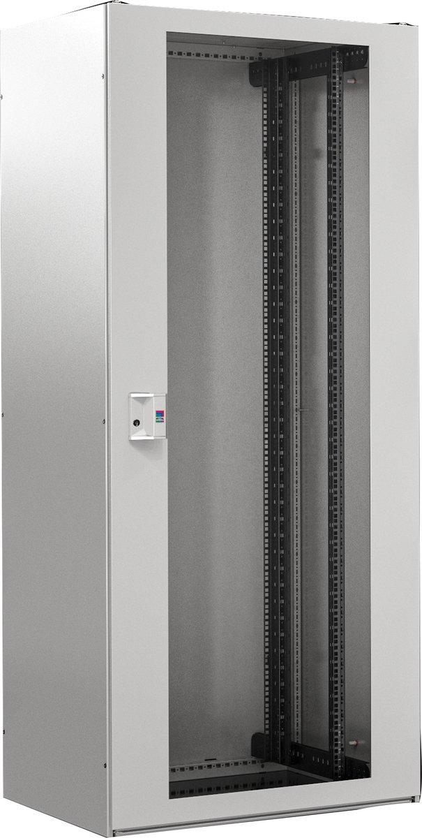 TX CableNet mit Sichttür Dachblech Seitenwänden 19"Profilschienen 800x2000x800mm