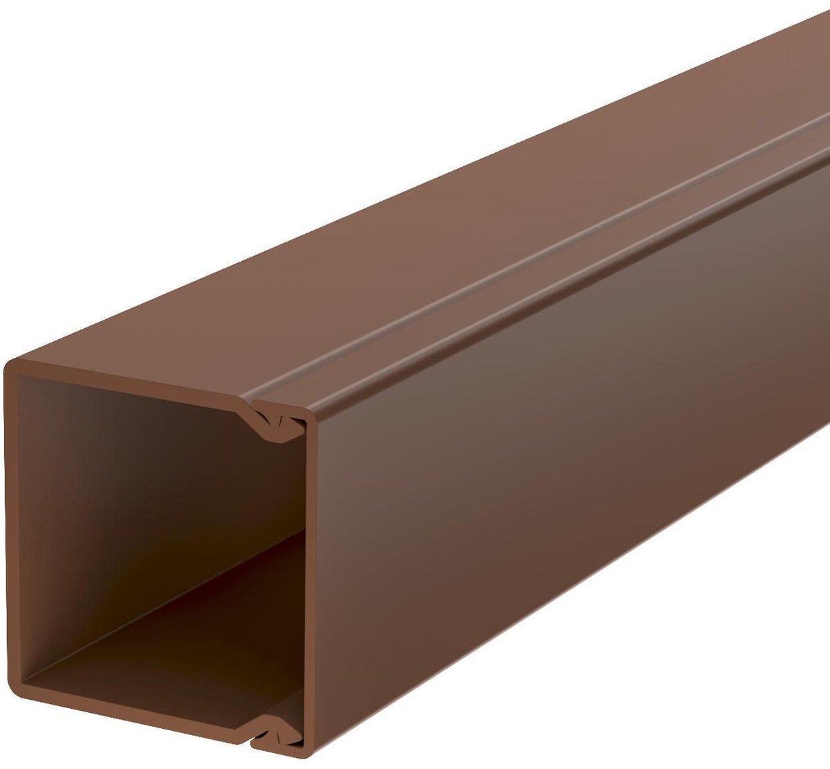 Leitungsführungskanal mit Bodenlochung 40x40 mm sepiabraun