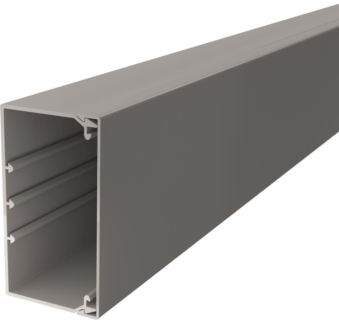 Leitungsführungskanal mit Bodenlochung 60x110 mm steingrau