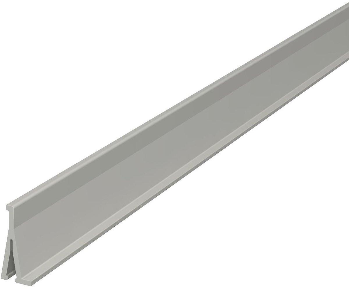 Trennwand 40x2000mm PVC lichtgrau RAL 7035