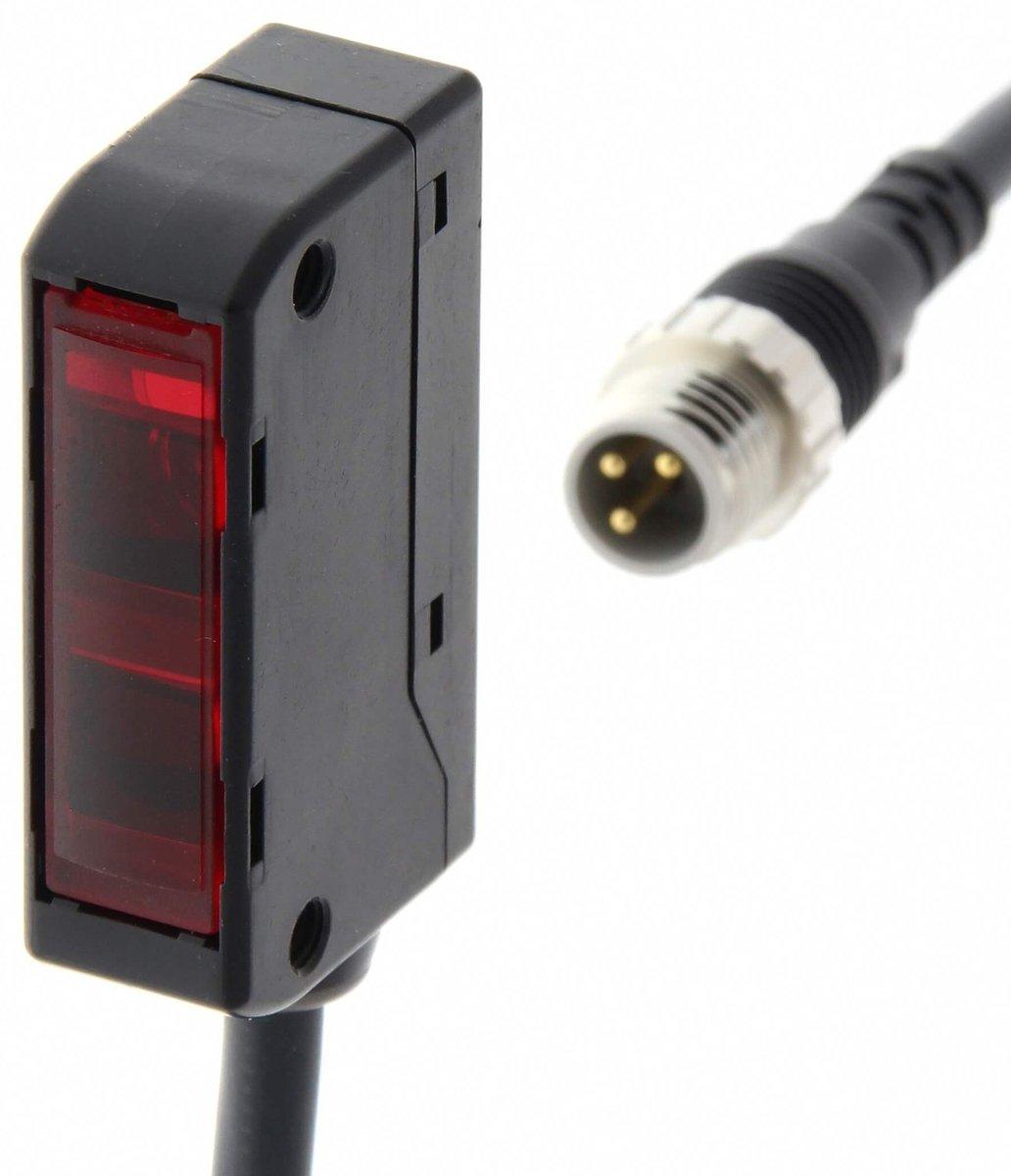 Optisch. Sensor Reflexionslichttaster 10-60mm DC PNP M8-Stecker 3-pin 0,3m Kabel