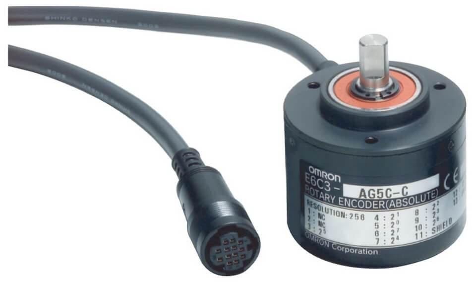 Metallausführung IP65 8mm Welle 0,5° Auflösung 2 m-Kabel mit Stecker