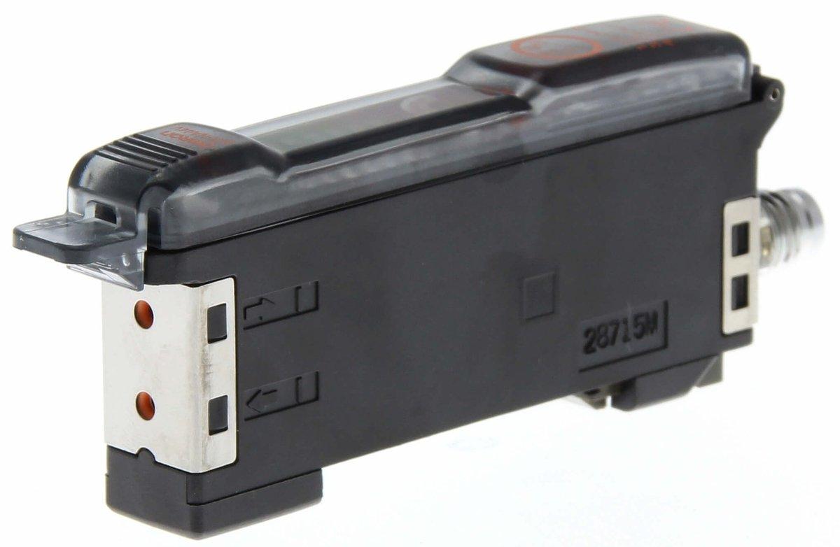 Lichtleiterverstärker LED-Balkenanzeige IP66 DC 3-adrig NPN Teach M8-Stecker