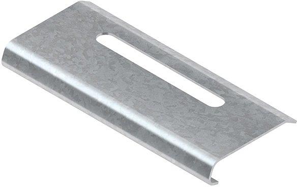 Kantenschutzblech, Breite 92 mm, Stahl, bandverzinkt DIN EN 10346, inkl. Zubehör