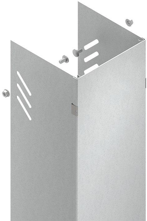 Steigetrassenverkleidung 203x209x3000mm für STL/STM Wandmontage Stahl bandverzi.