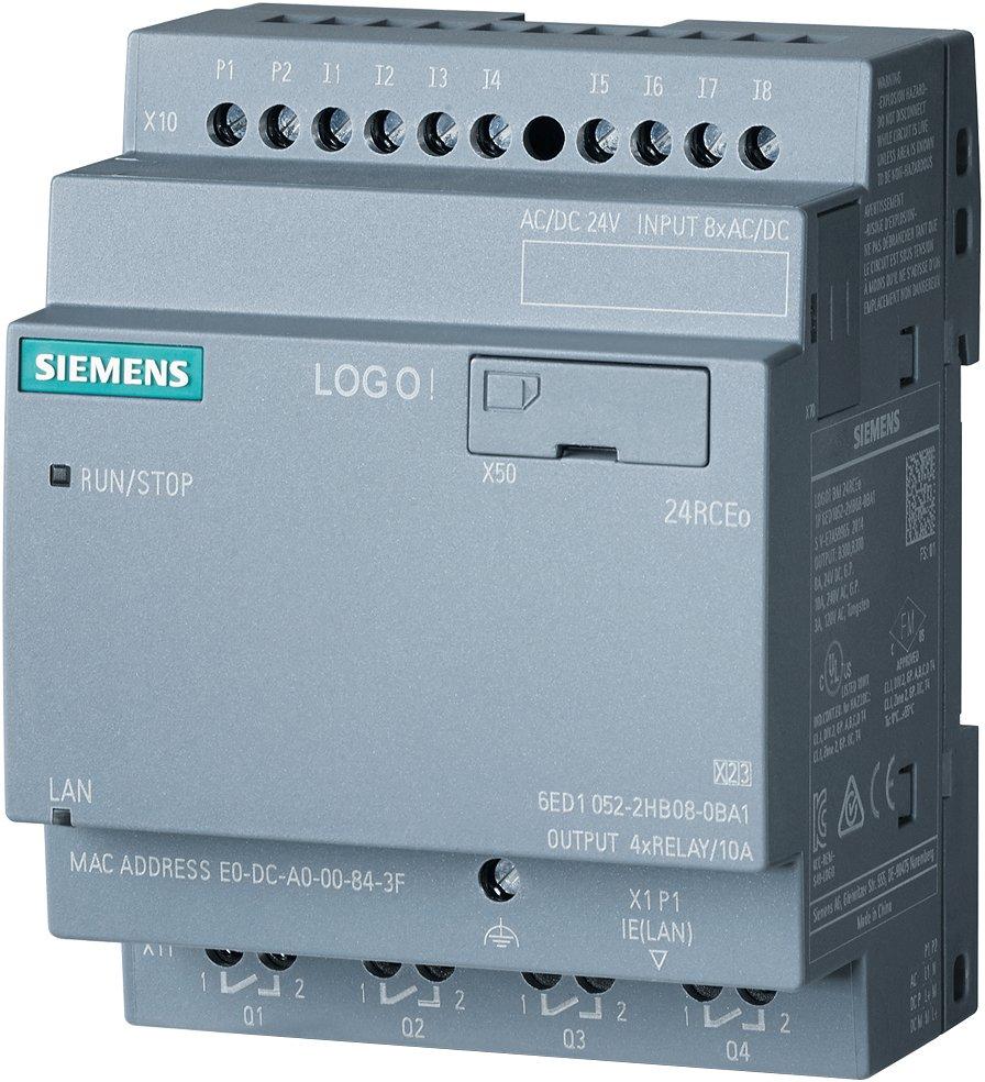 LOGO! 24RCEO (AC) Logikmodul SV/E/A: DC 24V/24V AC/Relais 8 DE/4 DA