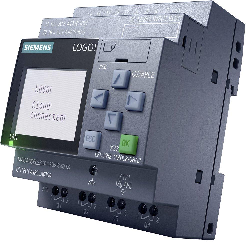 LOGO! 12/24RCE Logikmod. Disp SV/E/A: 12/DC 24V/Relais 8DE (4AE)/4DA