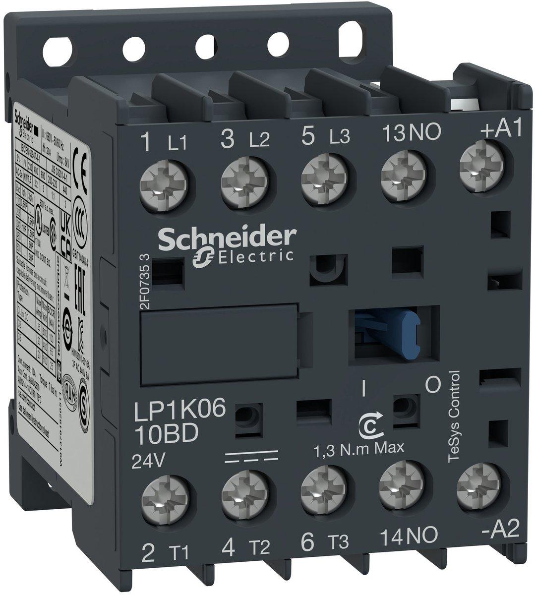 Leistungsschütz AC-schaltend 3P 24V/GS 1S 5 5KW LP1-K1210BD
