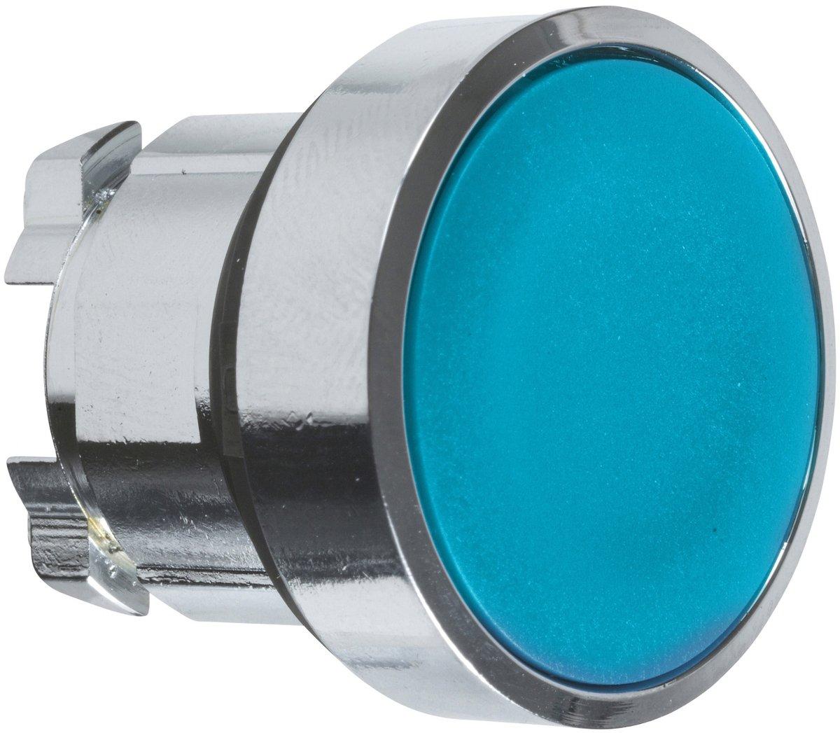 Drucktaster Frontelement Harmony XB4 Metall 22mm blau unbeschriftet tastend