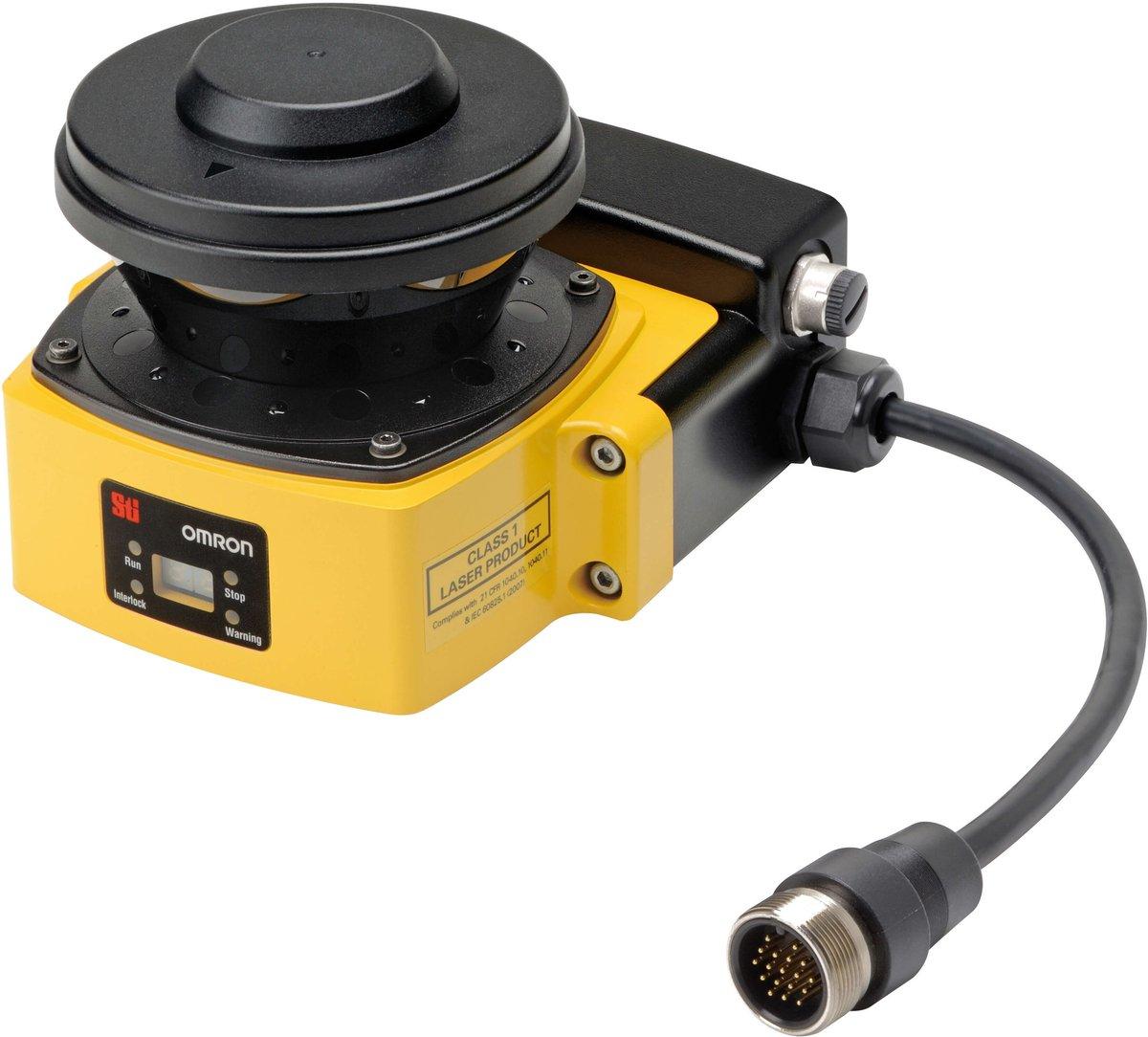kompakter Sicherheits-Laser Scanner Typ 3 max. Reichw. 4 m Kabelabgang seitlich