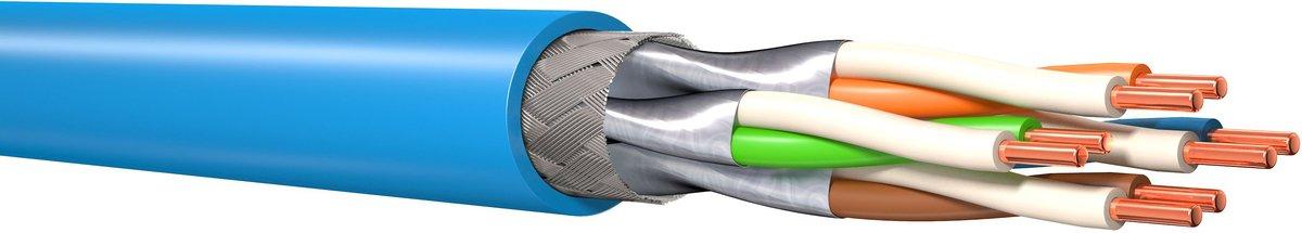 Datenkabel R-TEC Pro 1000 Kat.7 1000MHz S/FTP Simplex blau