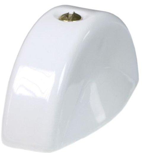 Kippschalter für Keramikschalter mit messingbeschichteter Schraube Weiß CE