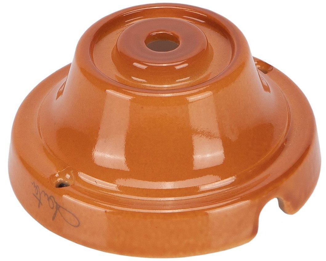 Glatte Keramikrosette Ø 70mm Terracotta