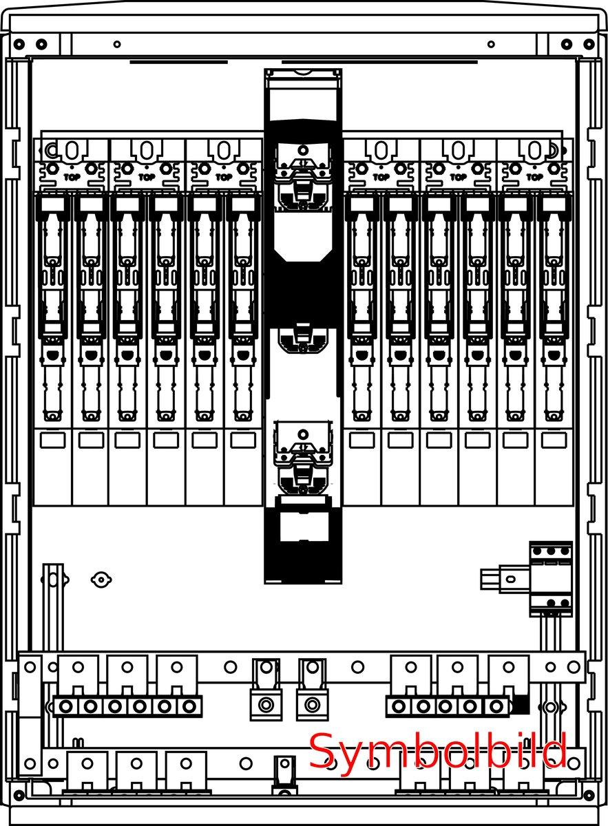 Energie - Hauptverteilung HVF53.6DV.040.G grau RAL 7032 IP44