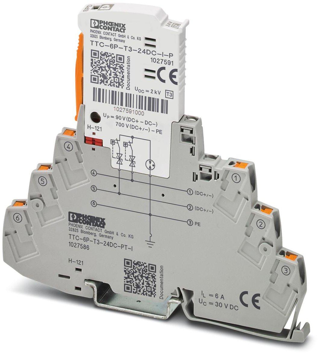 Überspannungsschutzgerät Typ 3 TTC-6P-T3-24DC-PT-I
