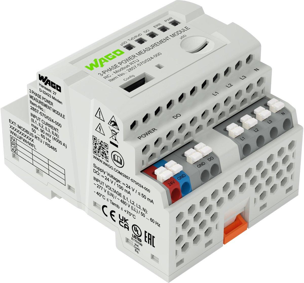 3-Phasen-Leistungsmessumformer 3x400/690 V/RC MODBUS RTU DC 24 V