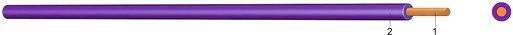 PVC Aderleitung Yf 16 violett Eca 100m Bund