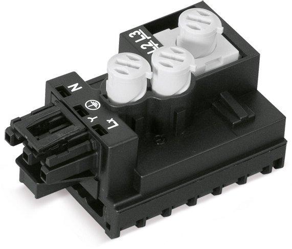 Abgriffmodul Flachleitung 5 x 2,5 mm² + 2 x 1,5 mm² 3-pol Kodierung A schwarz