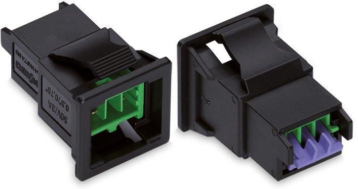 Snap-In-Stecker 2-polig Kodierung E grün