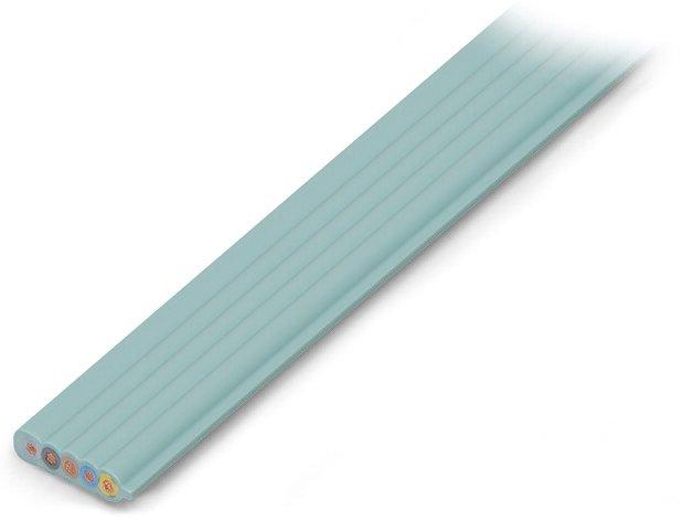 Konfektionierte Flachleitung Eca 5G2,5 mm² PVC 3L + N + PE 0,6 / 1 kV lichtgrün